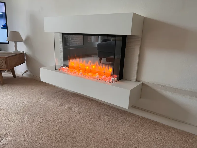 Electric fireplace installation in Sneyd Park, Bristol