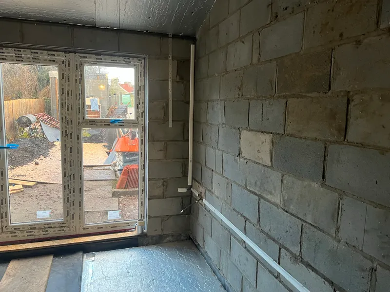 Completed extension electrics in Two Mile Hill, Bristol